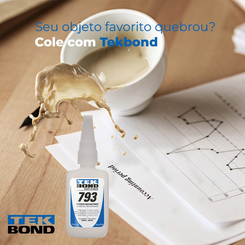 Cola Instantânea 793 Tekbond Ultra Resistência - 2 Und - 40g