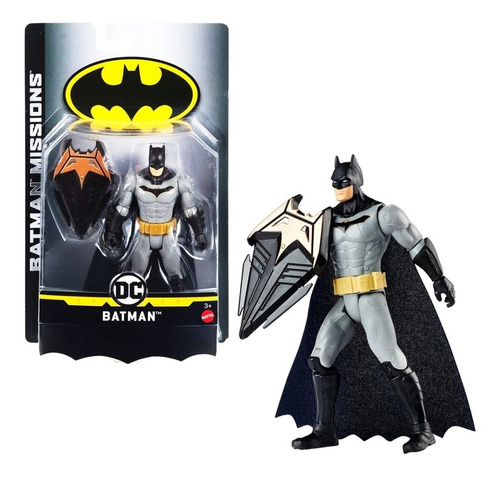 Batman Escudo Protector Figura Dc Batman Missions 6 Pulgadas