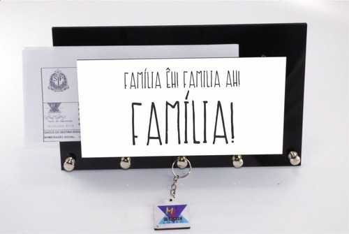 Porta Chaves Cartas Familia Êh, Familia Âh