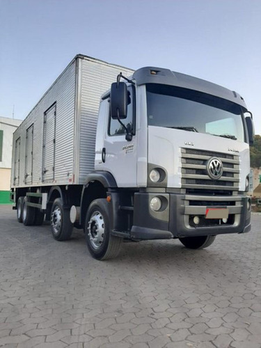 Imagem 3 de 15 de Vw 24280 Const Bitruck 8x2 Ano 2013 Com Baú.