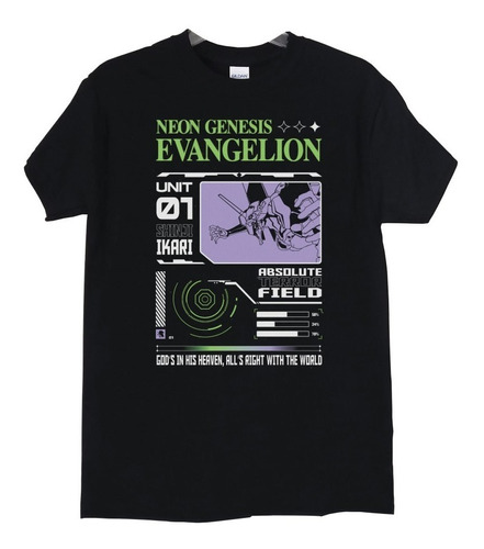 Polera Evangelion Neon Genesis Unit 01 Anime Poleradicto