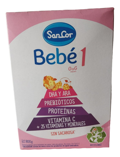 Leche En Polvo Sancor Bebé 1 En Polvo Caja 800 G