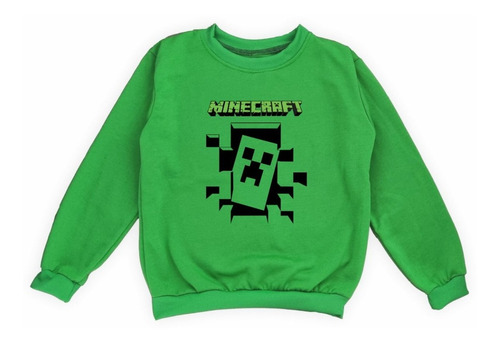 Buzos Niños Y Niñas En Felpa Estampado Minecraft