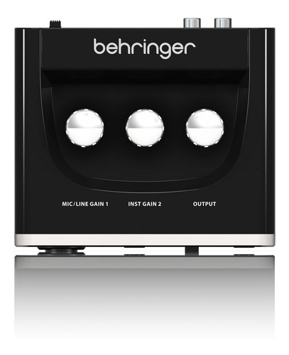 Interfaz de audio Behringer U-Phoria UM2 negra