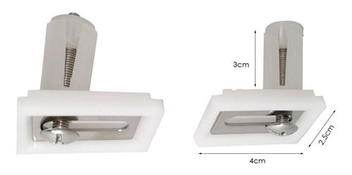 Kit Repuesto Regleta Tap.asiento Sanitario+tornillo Plástico