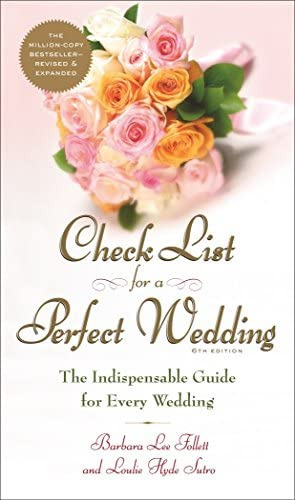 Libro: Check List For A Perfect Wedding, 6th Edition: The