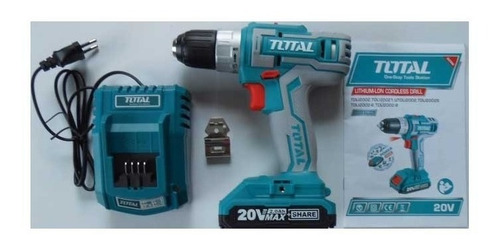 Taladro Atornillador Inalambrico Total 20v + Bat + Kit Bosch Color Turquesa Frecuencia 50