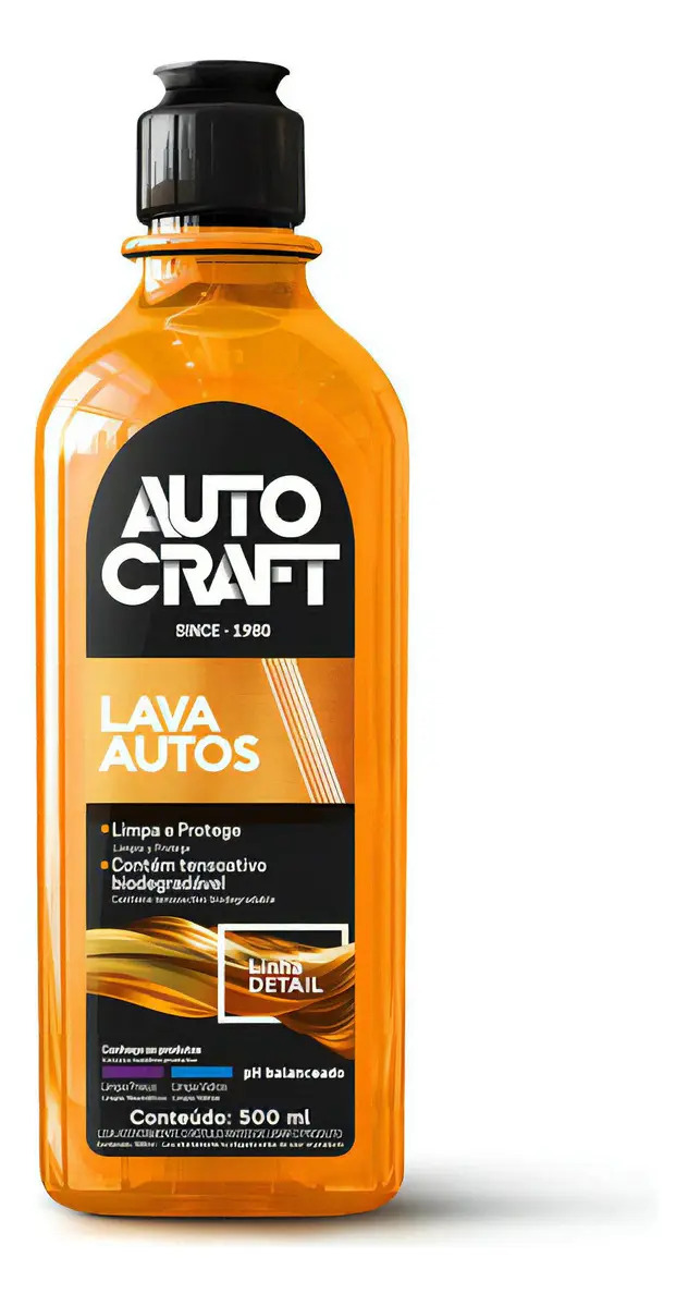Lava Autos Autocraft Concentrado Proauto Carros Motos Caminhão 500mL