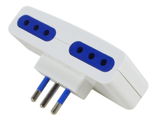 Adaptador Conector Enchufe Con 4 Tomas 3 Pines Redondos 250v