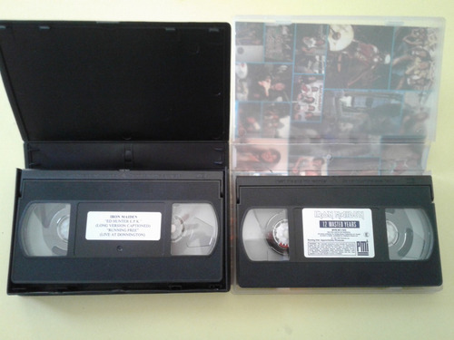 2 Cassettes Vhs Iron Maiden Wasted Years
