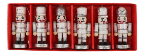 12pcs Navidad Decoración Colgante Cascanueces Decoración