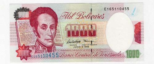 Venezuela 1000 Bolivares 1995 Buen Estado 