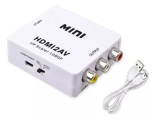 Aparato Cable Para Conectar Television Vieja A HDMI RCA Amarillo