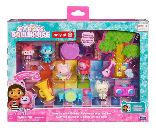 Gabby Dollhouse Groove Juego Musical Gabby Y Amigos Figuras