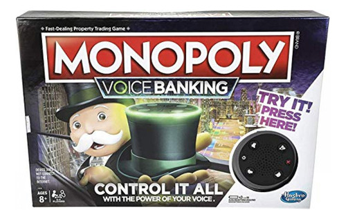 Monopoly Voice Banking Juego De Mesa Familiar Electrnico Par