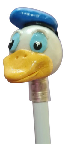 Lapiz Con Cabeza De Diferentes Personajes Pato Donald