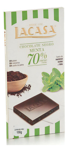 Chocolate La Casa Menta 100g