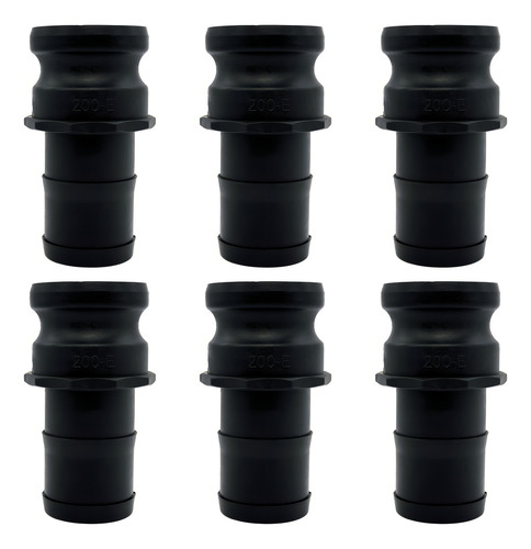 6 Adaptadores 3/4 PuLG Polipropileno Macho Espiga Manguera