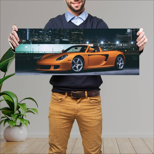 Cuadro 30x80cm Auto 2004 Porsche Carrera Gt 015