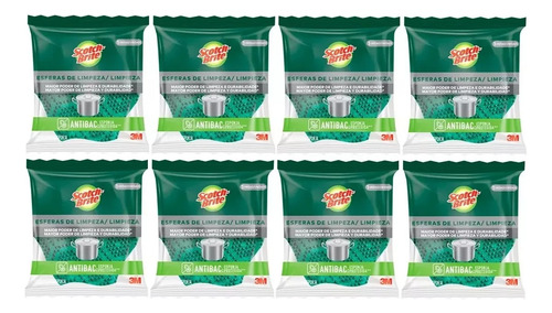 Esponja Scotch-brite® Esferas De Limpieza Pesada, 8 Pz