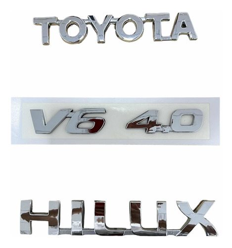 Letra Emblema Logo Toyota Hilux V6 4.0