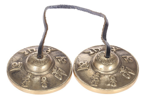 Meditación Tibetana Tingsha Artesanal De 2,6 Pulgadas/6,5 Cm