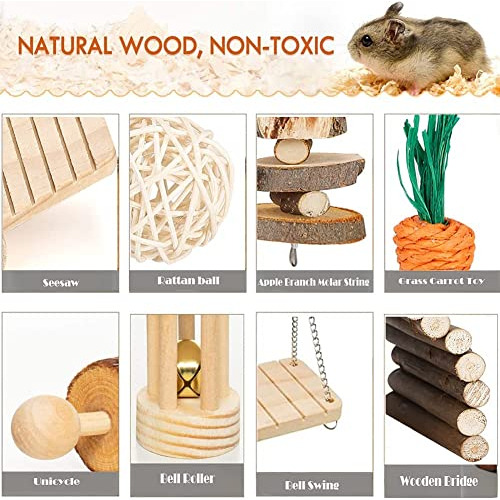 Accesorios De Madera Para Cobayas Chinchillas Jerbos