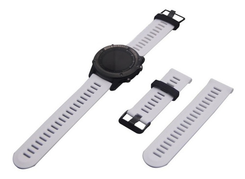 Correa Extensible Reloj Garmin Fenix 3 Hr - Silicona Blanco