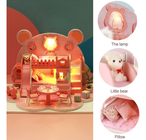 Casa De Muñecas Diy Juguete Para Niñas