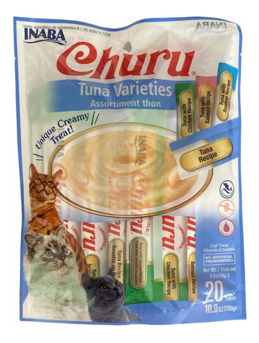 Imagen 3 de 3 de Churu Atún Variedades 20 Unidades Para Gatos