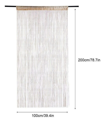 Cortina De Hilo, Separador De Ambientes, Cortinas