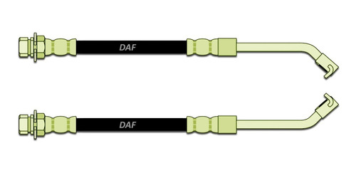 2 Flexibles De Freno Delanteros Para Ford F-100 Del 92 Al 96