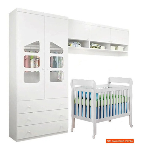 Jogo De Quarto Modulado Completo 100% Mdf Phoenix Baby