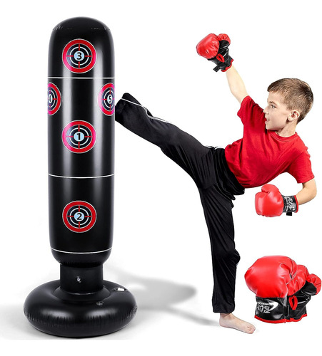 Inflatable Punching Bag For Kids - 63  Inflatable Kid Boxing