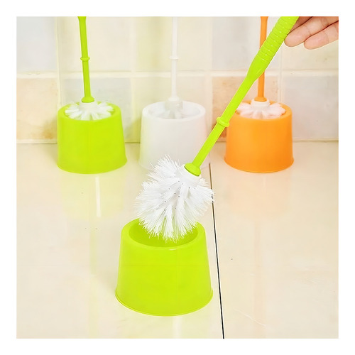 Cepillo De Baño Para Inodoro Con Base Recipiente Color Surtido