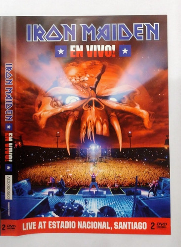 Dvd Duplo Iron Maiden Live At Estadio Nacional Santiago