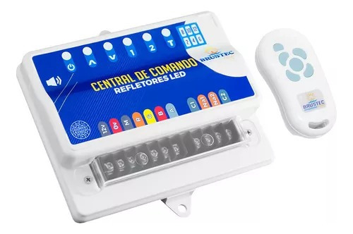 Central De Comando Led Piscina Brustec Com Timer E Auxiliar