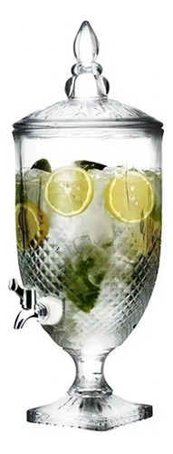 Suqueira Dispenser Glassware De Bebidas 3 Litros Cristal