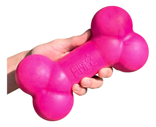 Brinquedo Para Cães Osso Maciço Cachorro Grande Rottweiler Cor Rosa