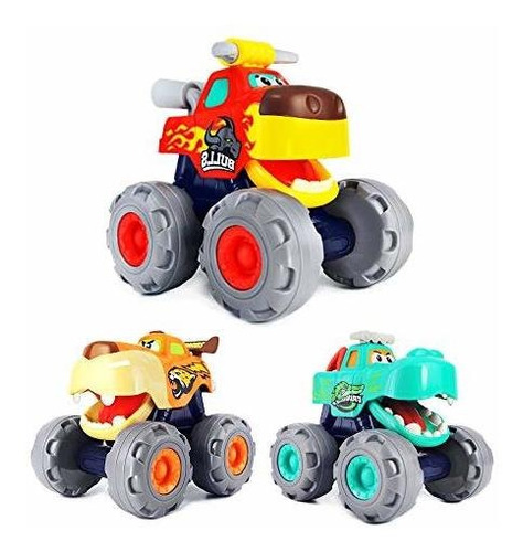 Monster Truck Toy Set 3 Diseños De Coches De Juguete F...