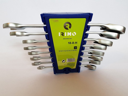 Imagen 3 de 6 de Set De Llaves Comb. C/crique 8 Pz 18-8-h Irimo Pintumm