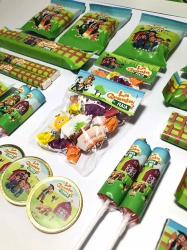 Imagen 4 de 5 de Candy Bar Souvenir Personalizado 50 Golosinas Niños Fiesta