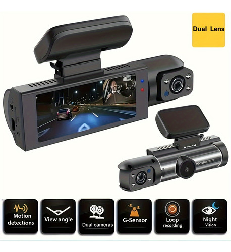 Cámara Para Automovil 1080p Espejo Retrovisor Camara 3