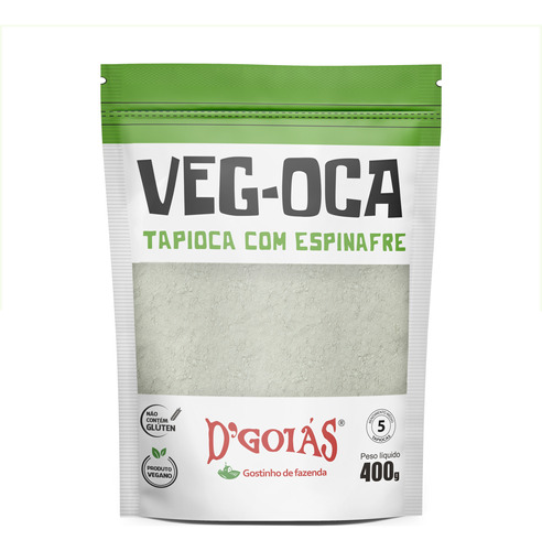 Veg Oca D'goiás Tapioca Espinafre 400g Sem Glúten