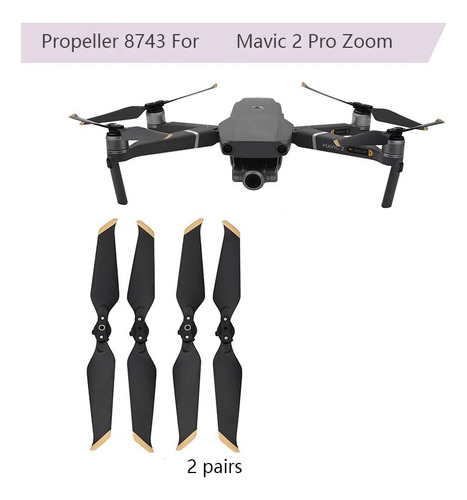 2 Pares Drones Palas De Hélices For Dji Mavic 2 Pro/zoom