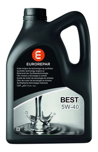 Aceite 5w40 5 Lts Eurorepar Grupo Psa 100% Sintético 