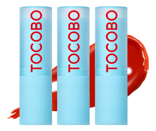 3 Glass Tinted Lip Balm 013 Tangerine Red 3.5gr- Tocobo