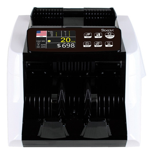 Maquina Contadora Billetes Magnetico Ir Uv Doble Pantalla