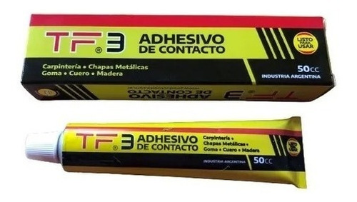 Imagen 2 de 2 de Adhesivo De Contacto Tf3 Transparente 50 Cc | Icutech