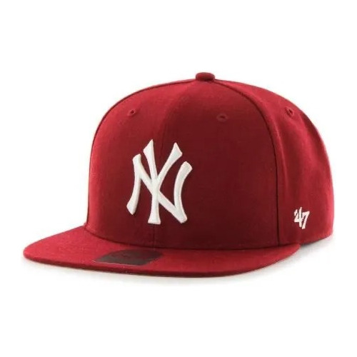 Gorra Plana Forty Seven Mlb New York Yankees De Color Rojo 
